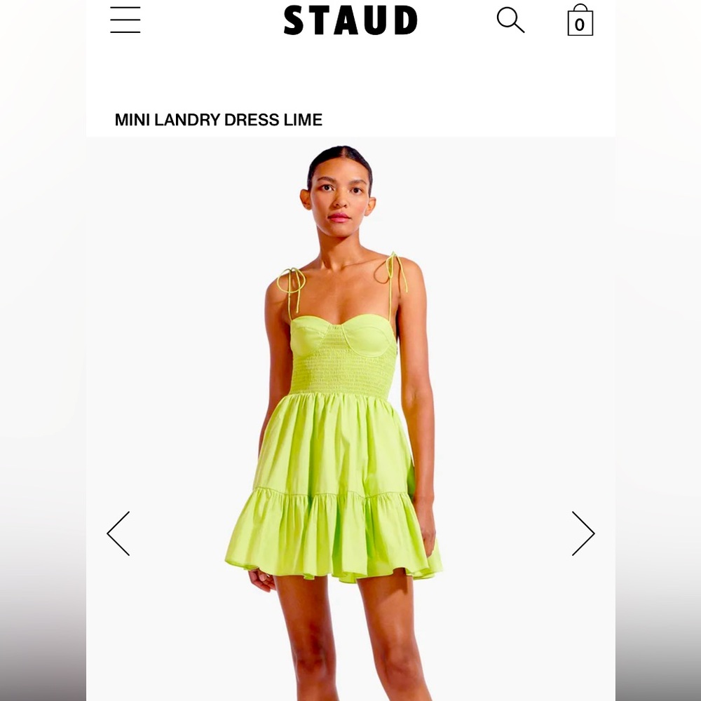 EUC- STAUD mini dress, perfect for spring!